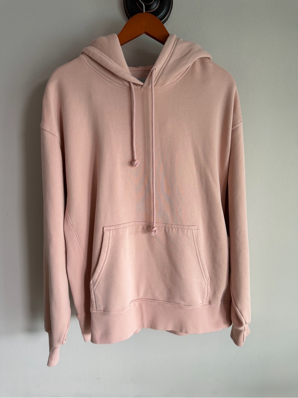Aritzia Tna Cozy Fleece Perfect Hoodie Dusty Rose Pink Sweatshirt Size 2